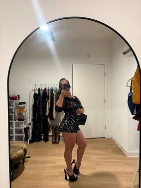 Vintage Satin & Lace Romper